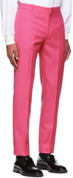 Alexander McQueen Pink Wool Trousers