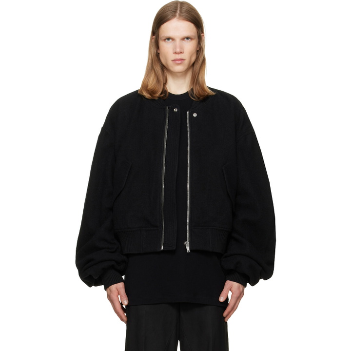 Photo: Rick Owens Black Tower Secchia Flight Bomber Jacket