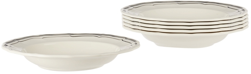 Mario Luca Giusti Off-White Miranda Soup Bowl Set, 6 pcs