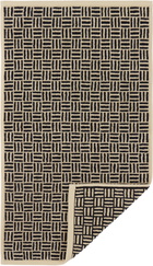 Baina Beige & Black Torrens Claremont Towel Set