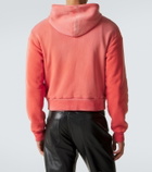 Acne Studios Logo cotton jersey zip-up hoodie