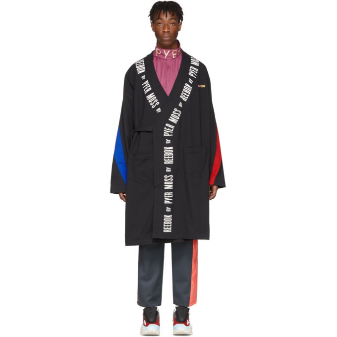 Photo: Reebok by Pyer Moss Black Collection 3 Wrap Coat