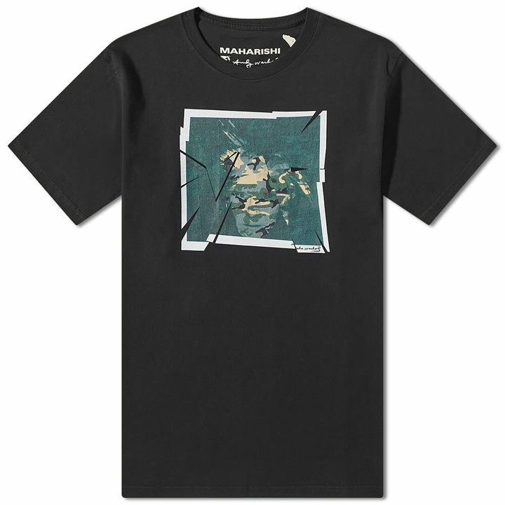 Photo: Maharishi Men's Cubist Warhol Fright Wig T-Shirt in Black