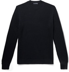 Thom Sweeney - Ribbed Merino Wool Sweater - Blue