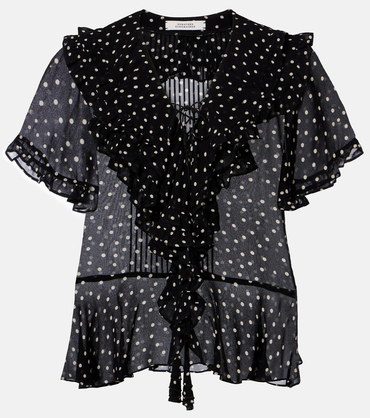 Dorothee Schumacher Dancing Dots polka-dot georgette blouse
