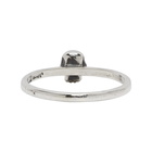 Luka Sabbat x Monini Silver and Black Diamond Stackable Skull Ring