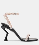 Pucci Emilio 95 eyelet suede sandals