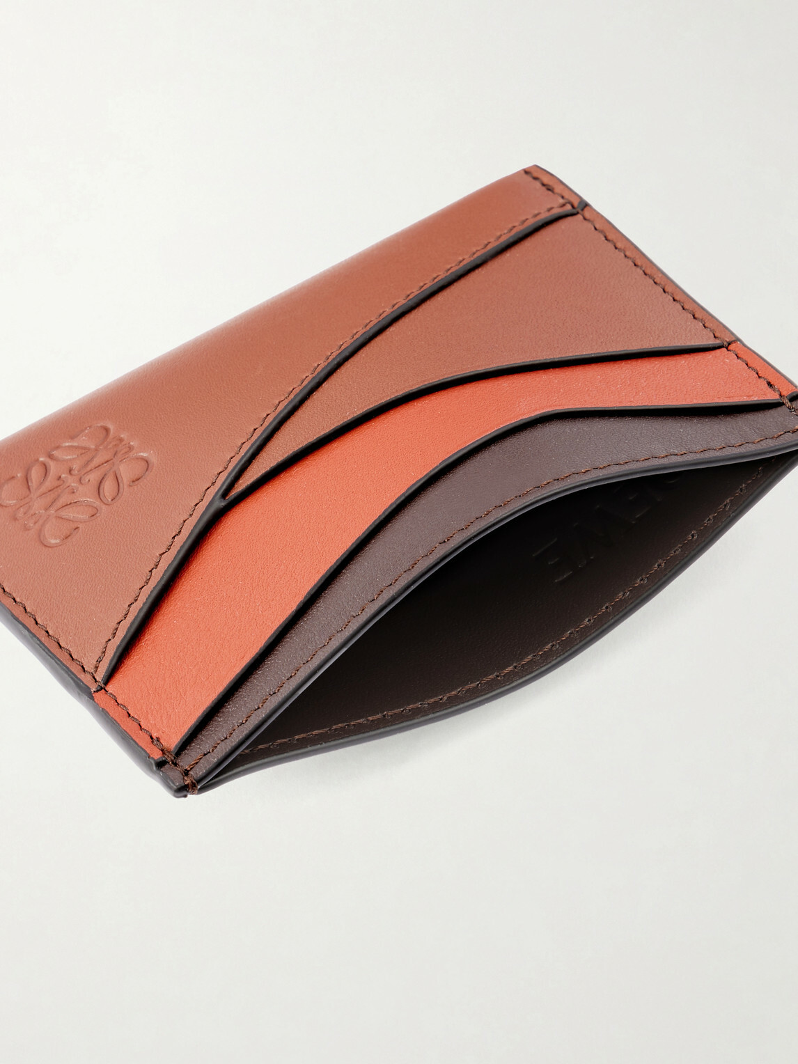 LOEWE - Puzzle Edge Logo-Debossed Leather Cardholder