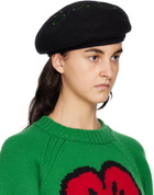 Kenzo Black Kenzo Paris Souvenir Beret