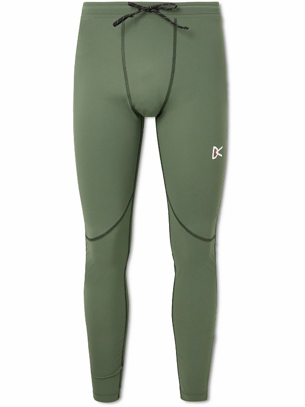 Photo: DISTRICT VISION - Lono Stretch Recycled-Jersey Tights - Green