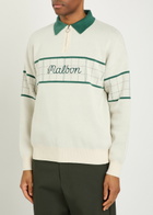 Malbon Bennet Logo-embroidered Cotton Polo Jumper Beige