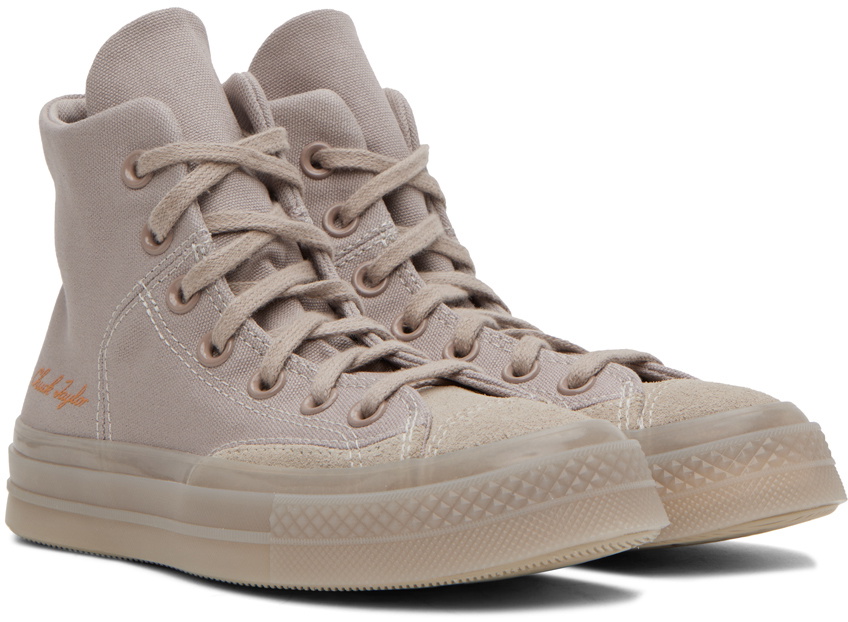 converse taupe femme