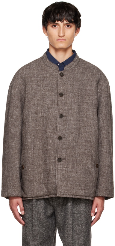 Photo: Nanamica Brown Buttoned Jacket