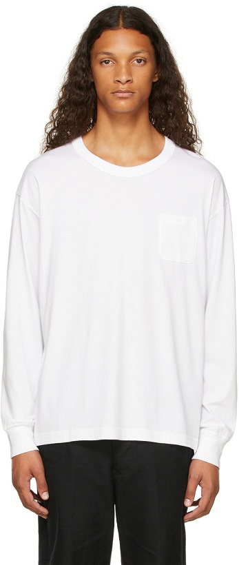 Photo: Visvim White Ultimate Jumbo Long Sleeve T-Shirt