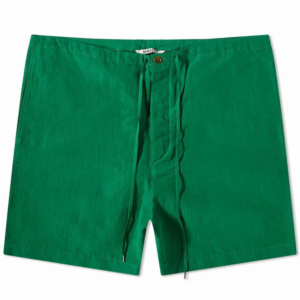 Auralee Men's Easy shorts in Green Auralee