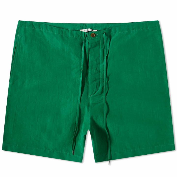 Photo: Auralee Men's Easy shorts in Green