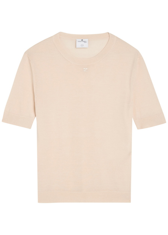 Photo: Courrèges Merino Wool T-shirt Sand