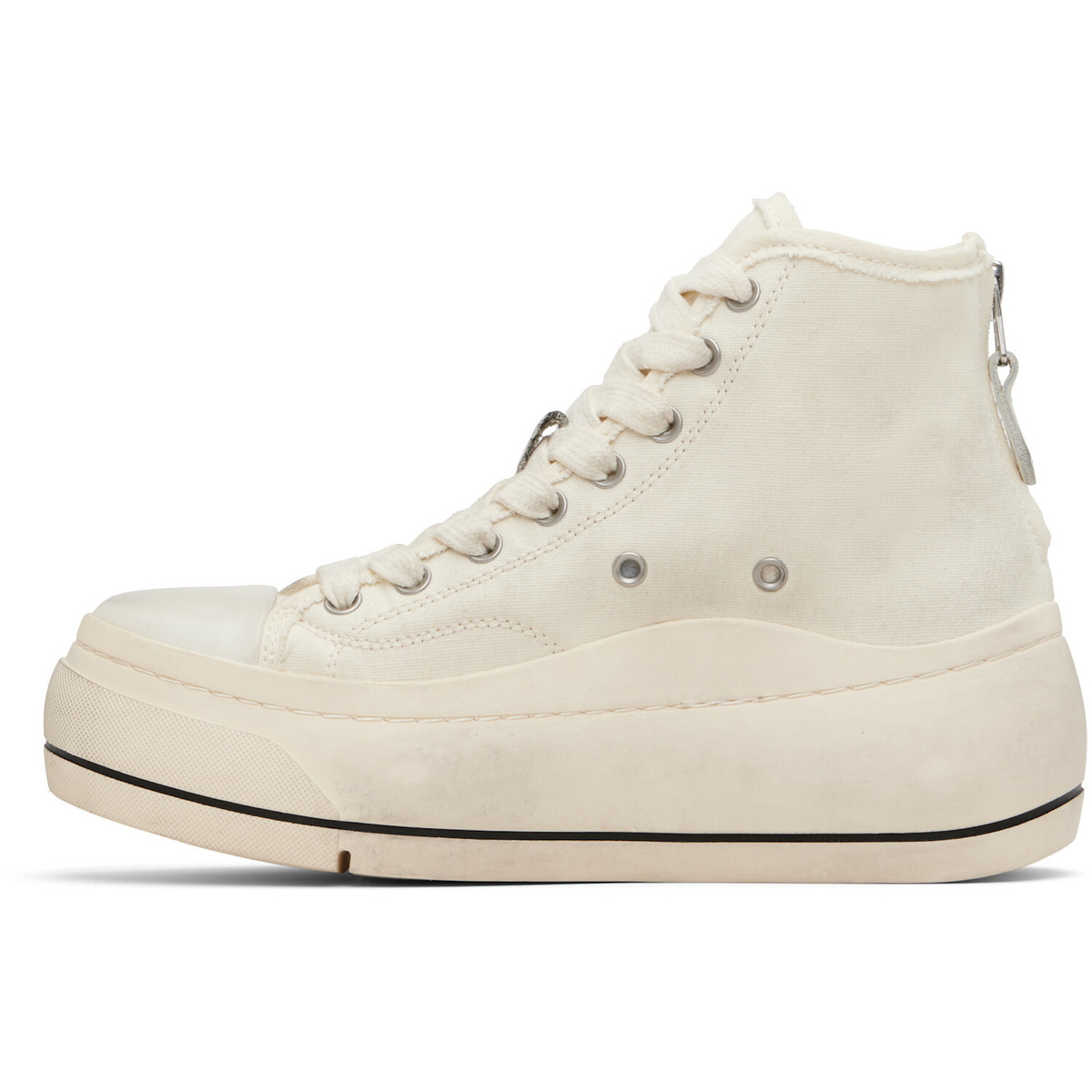 R13 Off-White Kurt High Top Sneakers