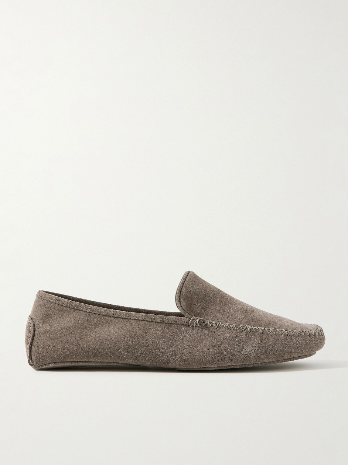 Thom Sweeney - Cashmere-Lined Suede Slippers - Brown