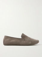 Thom Sweeney - Cashmere-Lined Suede Slippers - Brown