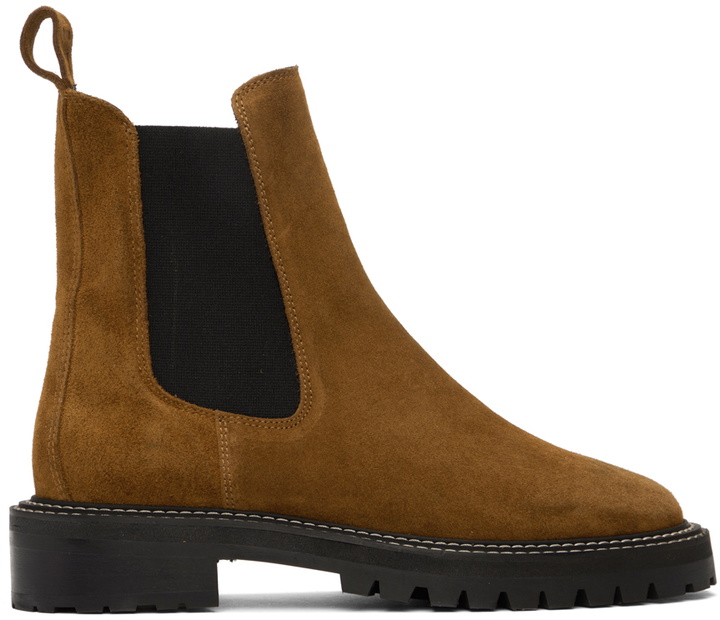 Photo: Staud Tan Dutch Chelsea Boots