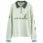 Brain Dead Men's Lex Half Zip Sweatshirt in Mint