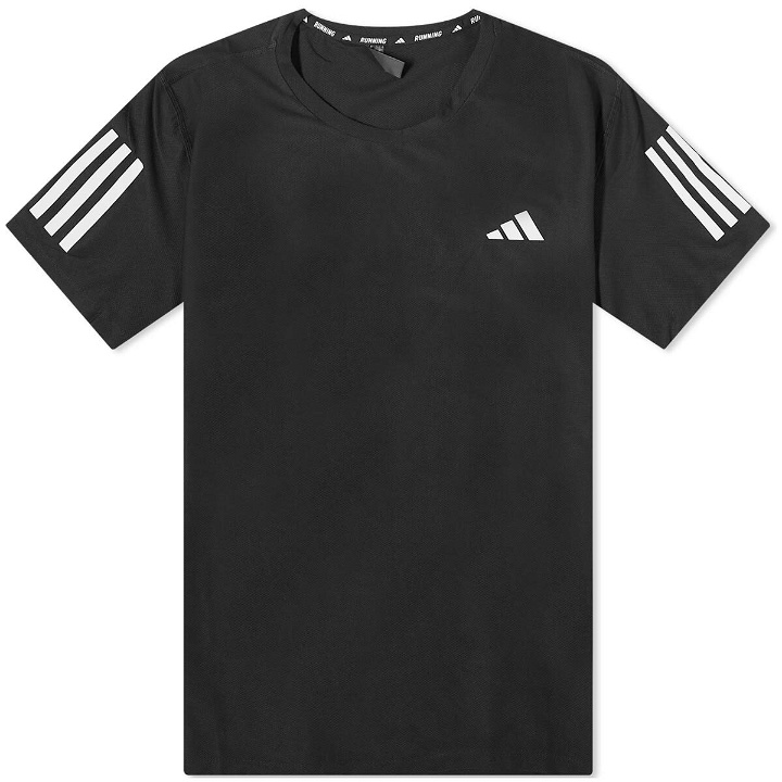 Photo: Adidas Men's Own The Run Basic T-Shirt in Black