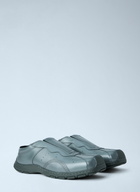 Dr. Martens Aurix Gunmetal Satin Finish Leather Slip Ons