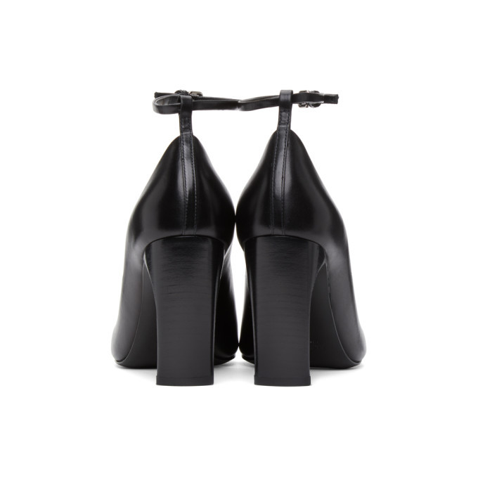 Jil Sander SSENSE Exclusive Black Ankle Strap Pumps Jil Sander