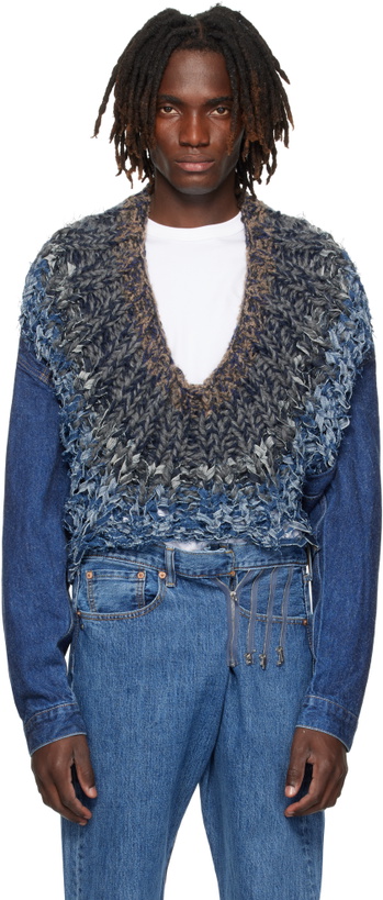 Photo: Bless Navy Nº65 Jeanscirclejacket Denim Jacket