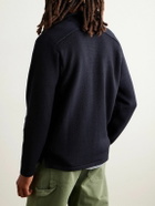 Inis Meáin - Wool and Linen-Blend Polo Shirt - Blue