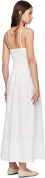St. Agni White Knit Cami Midi Dress
