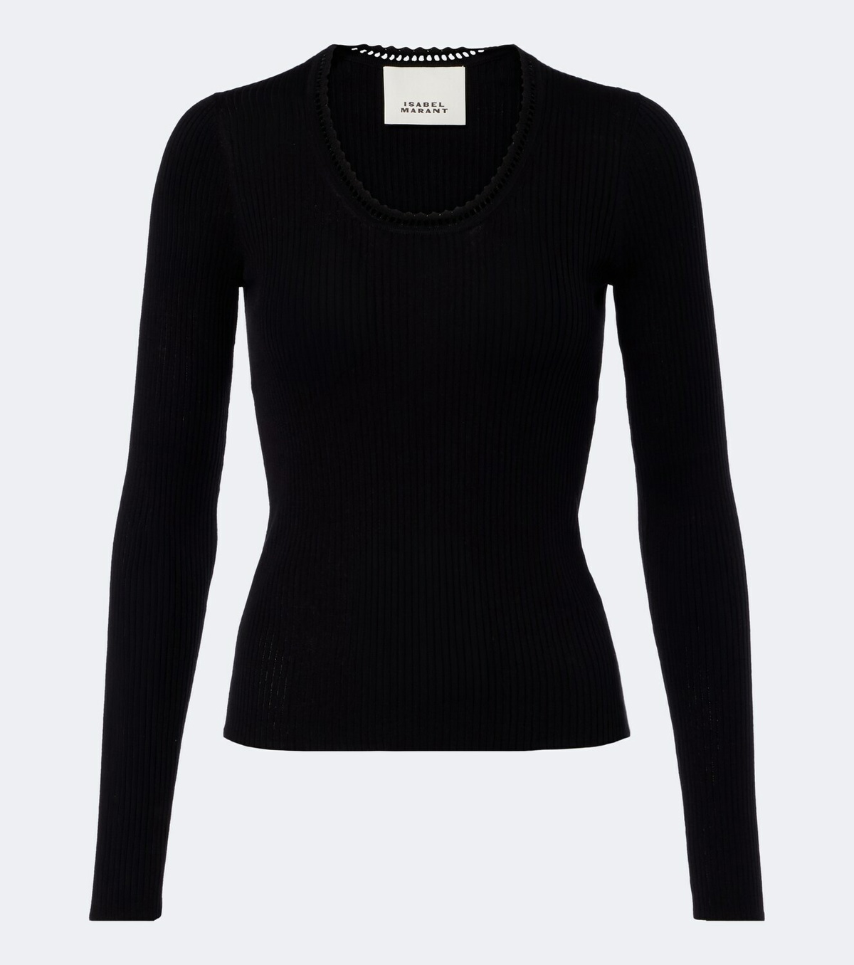 Isabel Marant Selenie ribbed-knit silk and cotton sweater