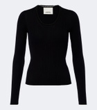Isabel Marant Selenie ribbed-knit silk and cotton sweater