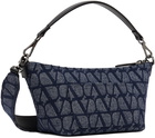 Valentino Garavani Navy Denim Toile Iconographe Bag