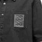 Raf Simons Men's Oversized Short Sleeved Denim Shirt in Black
