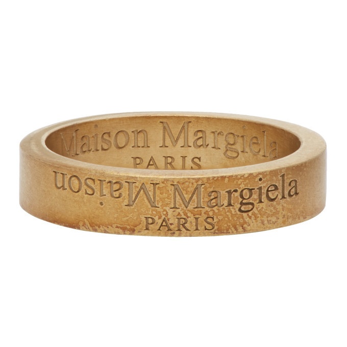 Photo: Maison Margiela Gold Logo Ring