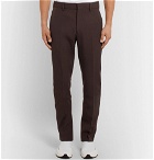 CALVIN KLEIN 205W39NYC - Slim-Fit Striped Wool-Gabardine Trousers - Men - Brown