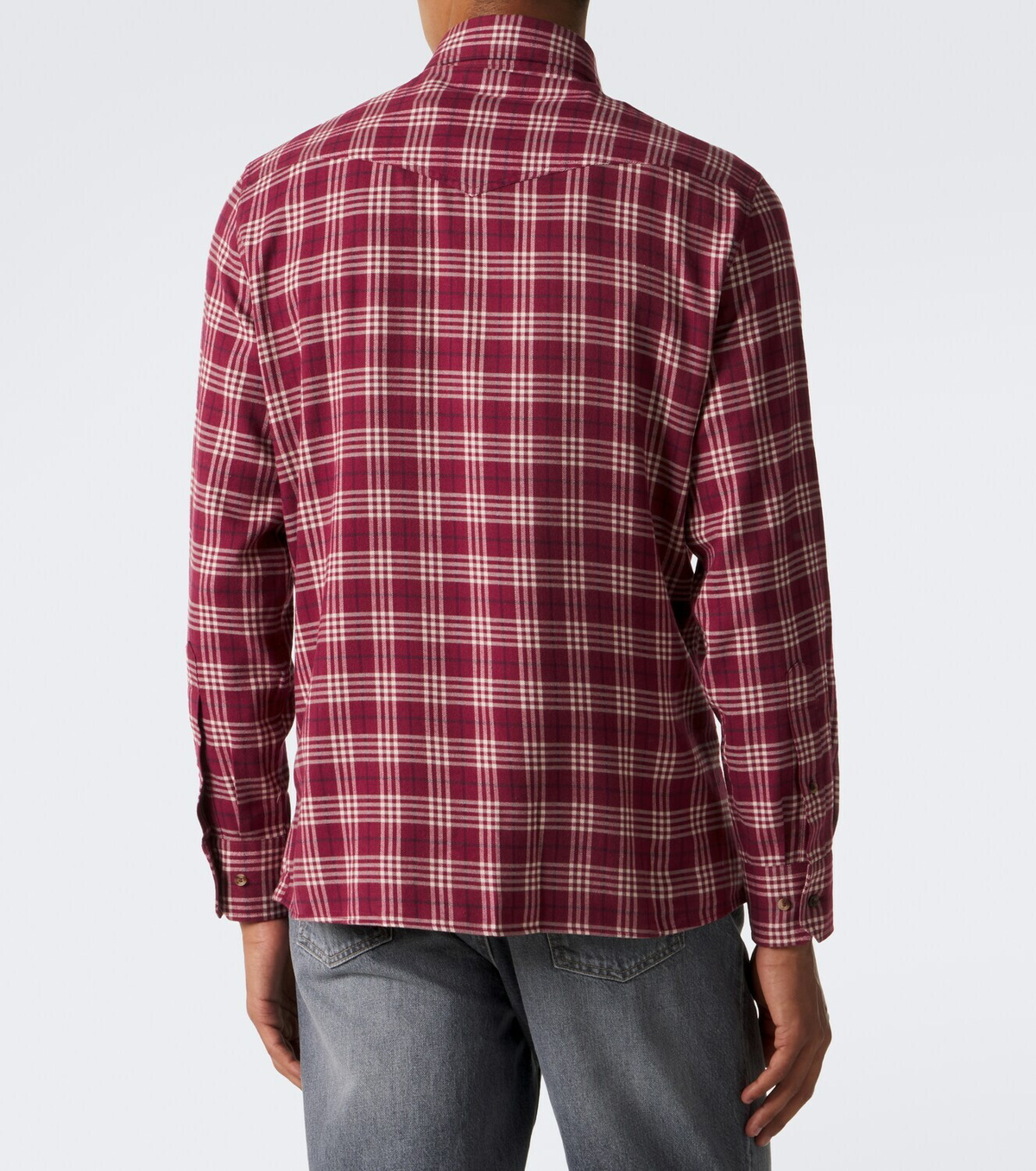 Brunello Cucinelli Checked cotton-blend flannel shirt