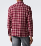 Brunello Cucinelli Checked cotton-blend flannel shirt