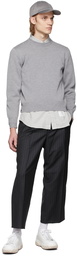 Thom Browne Grey Merino Milano Stitch Sweater