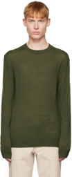 Jil Sander Khaki Crewneck Sweater