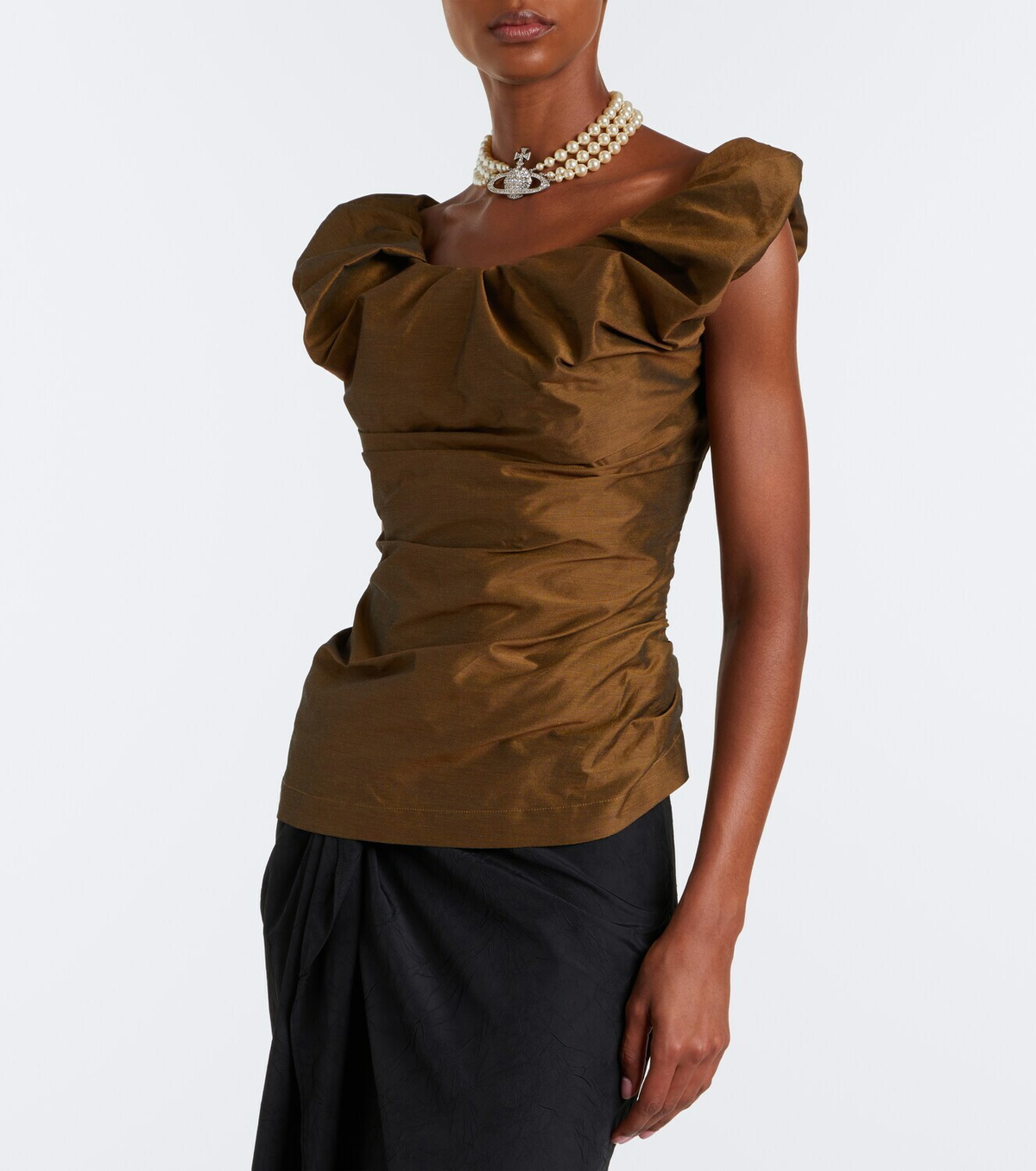 Vivienne Westwood Ginnie off-shoulder twill top