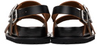 Jil Sander Black Birkenstock Edition Milano Sandals