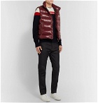 Moncler - Tib Slim-Fit Quilted Shell Down Gilet - Burgundy