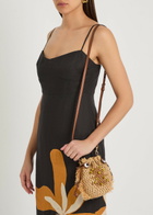 Anya Hindmarch Creature Leather and Raffia Cross-body bag - Brown - One Size