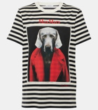 Max Mara Rosso printed cotton jersey T-shirt