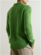 NN07 - Throwing Fits Alfie 6512 Alpaca-Blend Sweater - Green