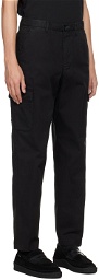 PS by Paul Smith Black Embroidered Cargo Pants