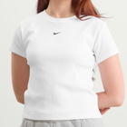 Nike Women's Tight Ribbed T-Shirt in White